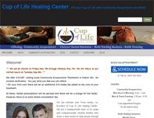 Tablet Screenshot of cupoflifehealingcenter.com